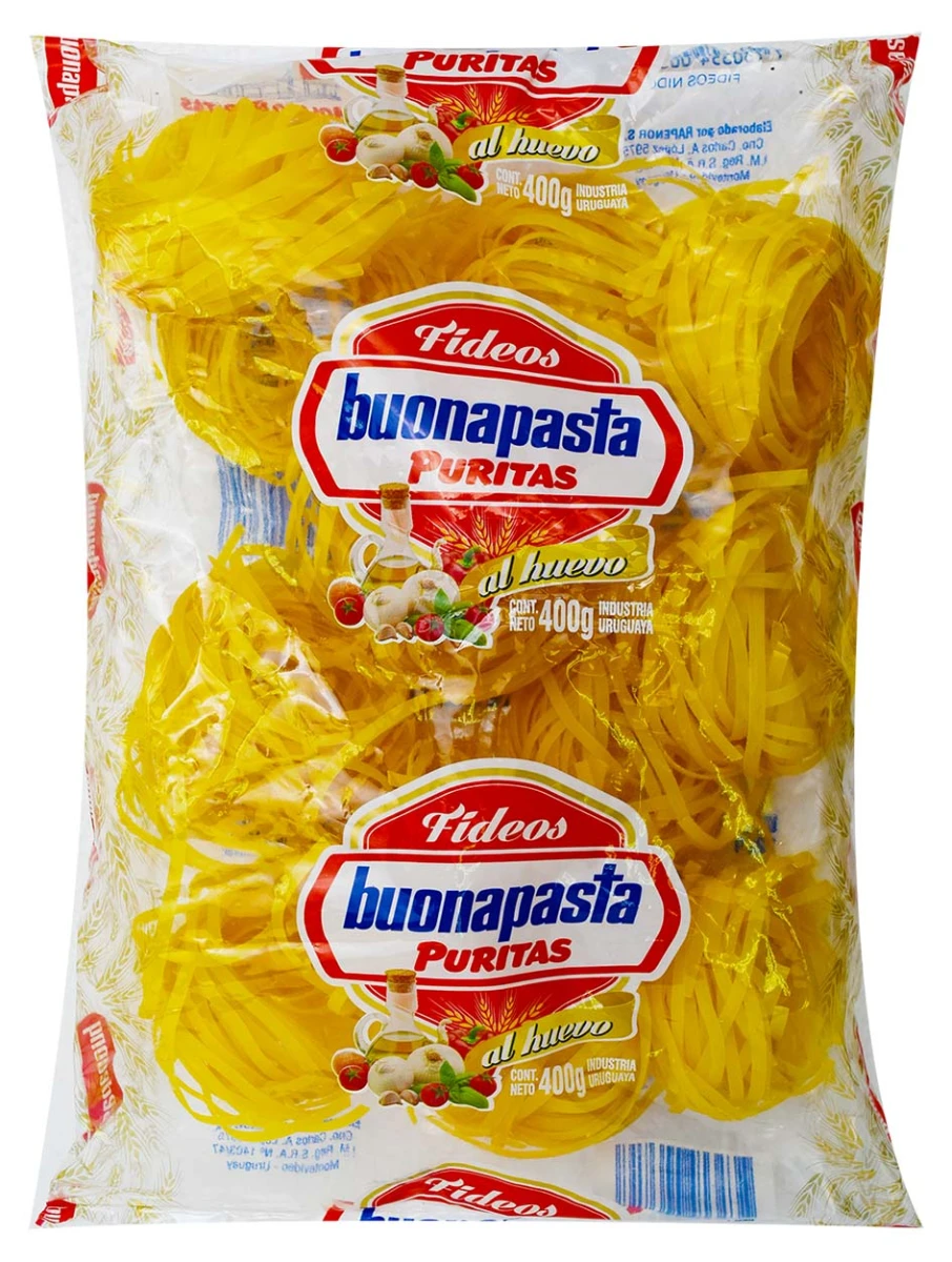FIDEOS AL HUEVO BUONAPASTA 400G NIDOS 
