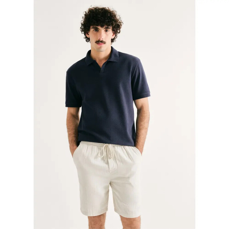 BERMUDA MASC AMARELO CLARO