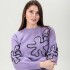 Sweater Flor Violeta