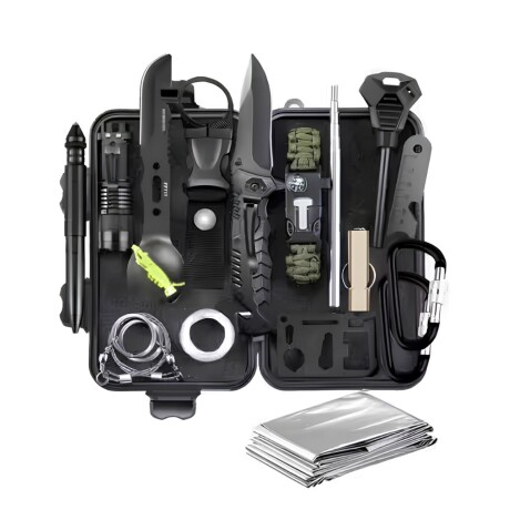 Kits De Supervivencia 16 En 1 Tactico Emergencia Camping