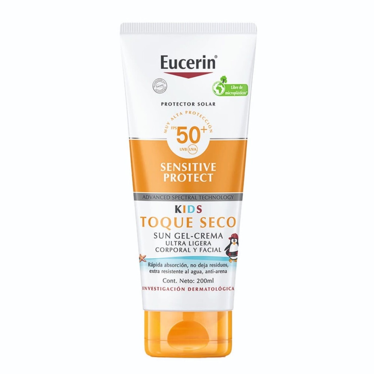 Protector Solar Gel Crema Toque Seco Niños FPS 50 200 ml – Eucerin 
