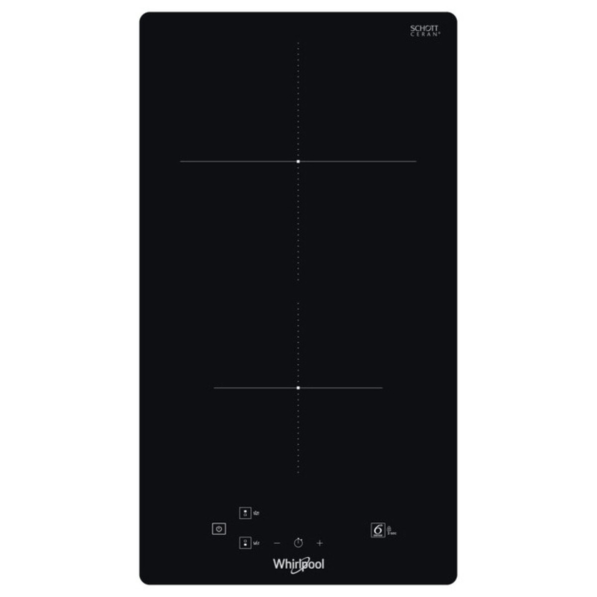 ANAFE INDUCCIÓN 2H WHIRPOOL - INDUCCION NEGRO WDJ28DIM 