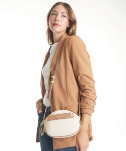 Cartera Crossbody Con Monedero BEIGE