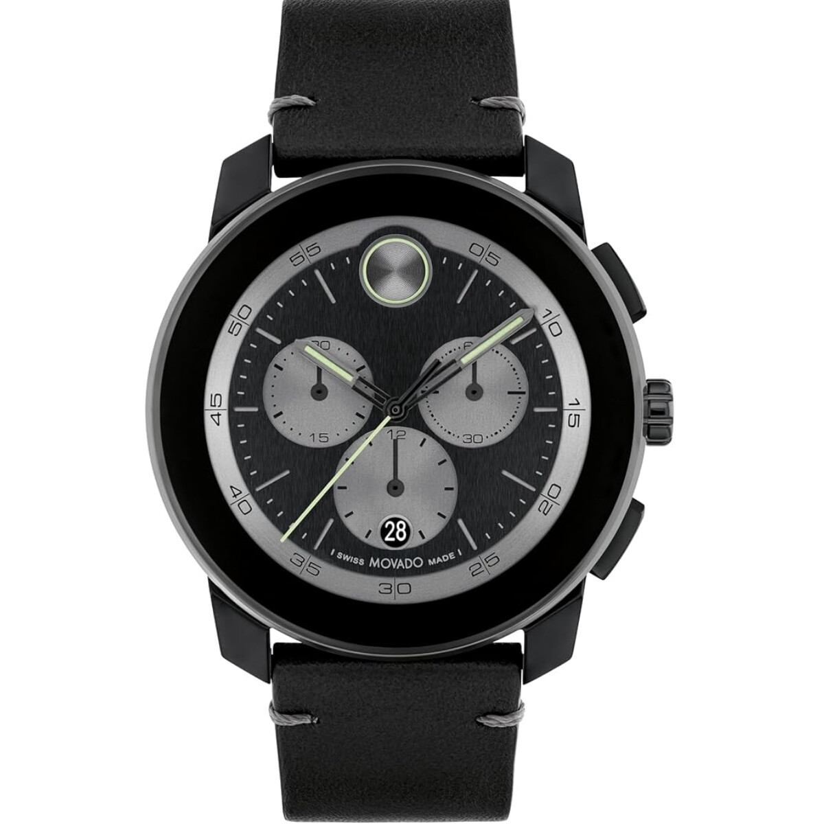 MOVADO HOMBRE BOLD , CRONOMETRO , FECHADOR , MOVIMIENTO SUIZO 2 AÑOS DE GRANTIA 