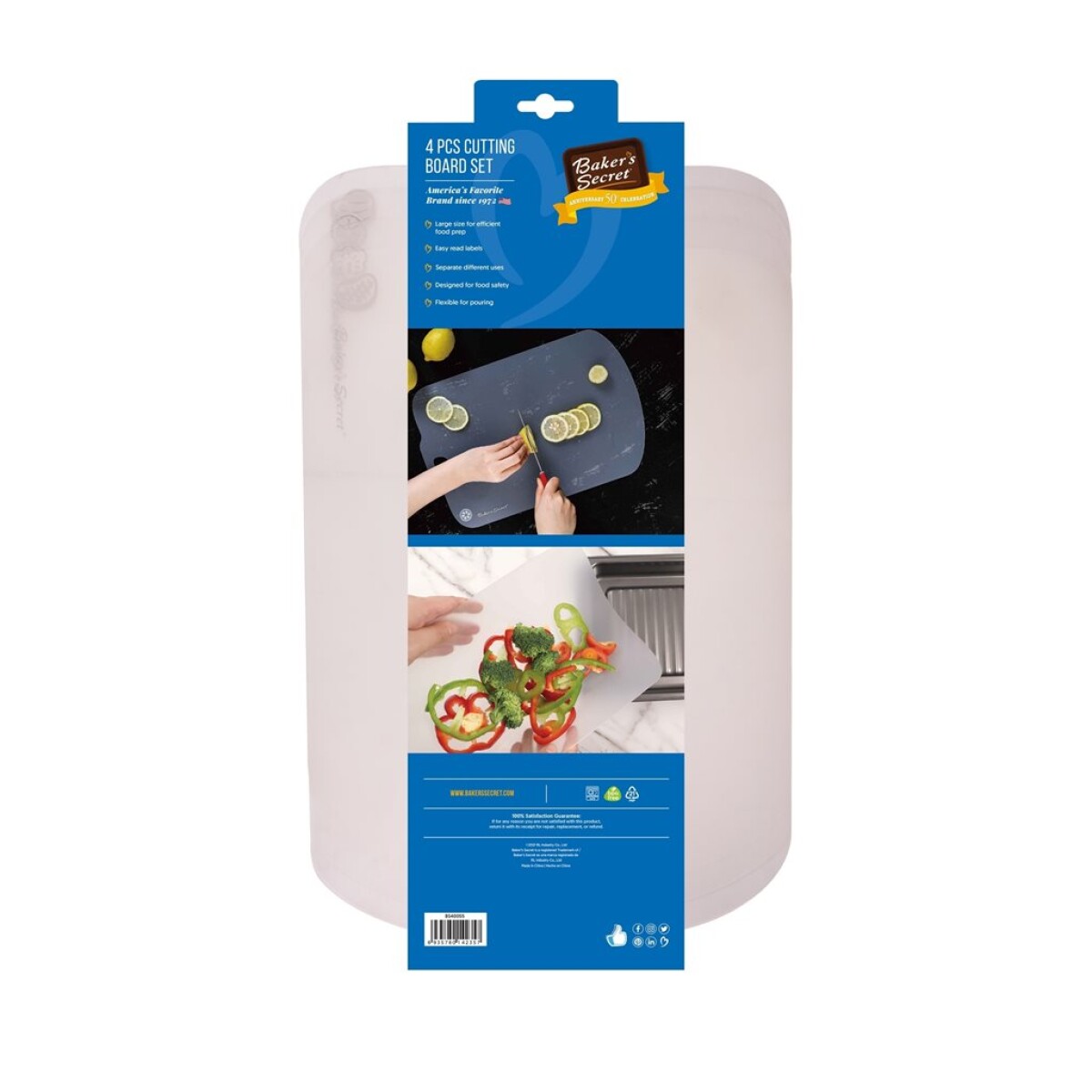 Set 4 Tablas de Picar Baker’s Secret 20x38 cm 