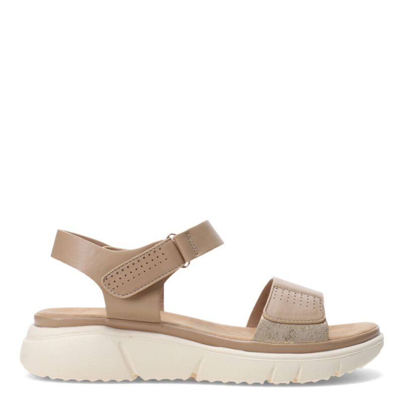 Sandalias de Mujer Lady Confort Tara Con Tira Beige