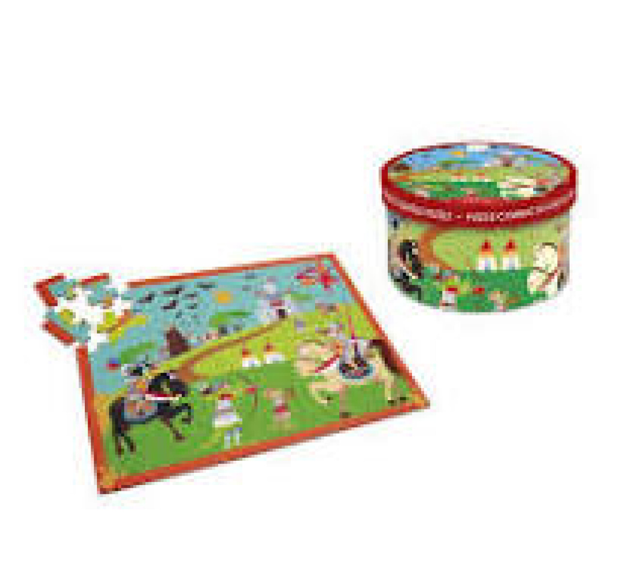 PUZZLE LUCHA DE CABALLEROS 