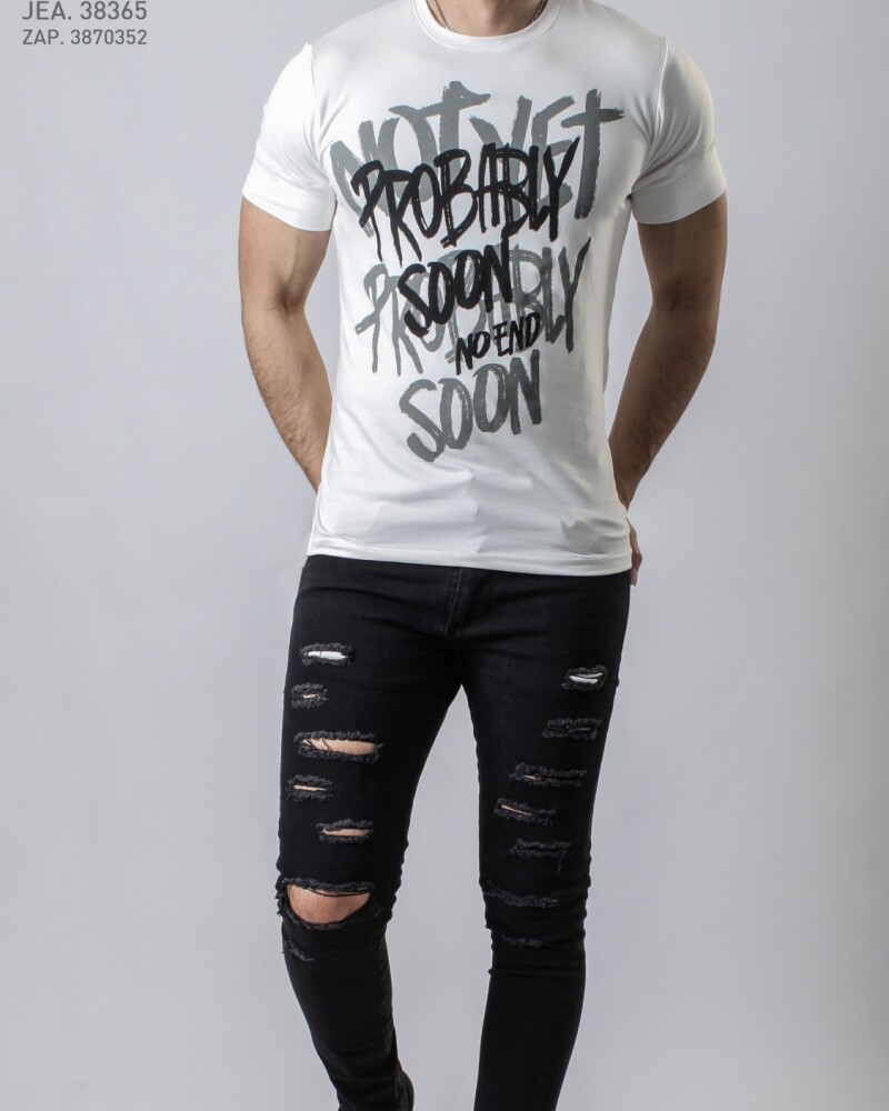 Remera Not Yet Probably Soon BLANCO