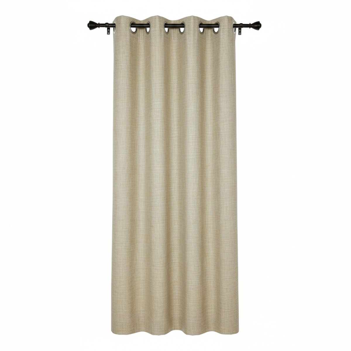 CORTINA BOHEMIA BEIGE JASPEADO 137X229CM 