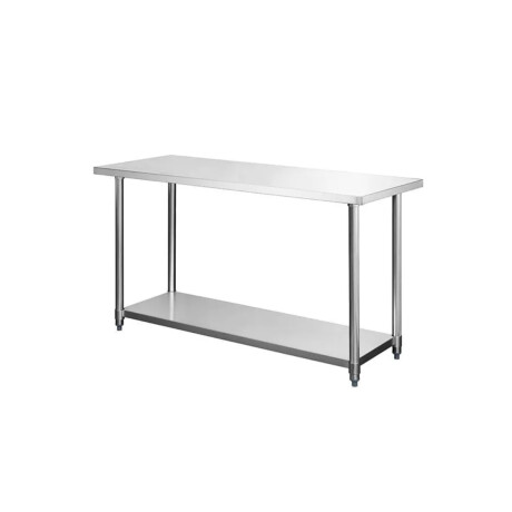 Mesada Central con Estante Inferior de Acero Inoxidable 150 x 60 x 85 cm Mesada Central con Estante Inferior de Acero Inoxidable 150 x 60 x 85 cm