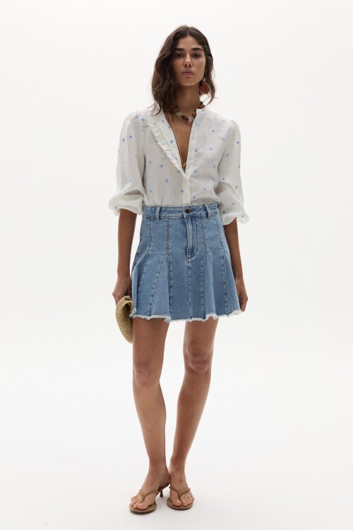 Falda Azalea en Denim Sky Blue