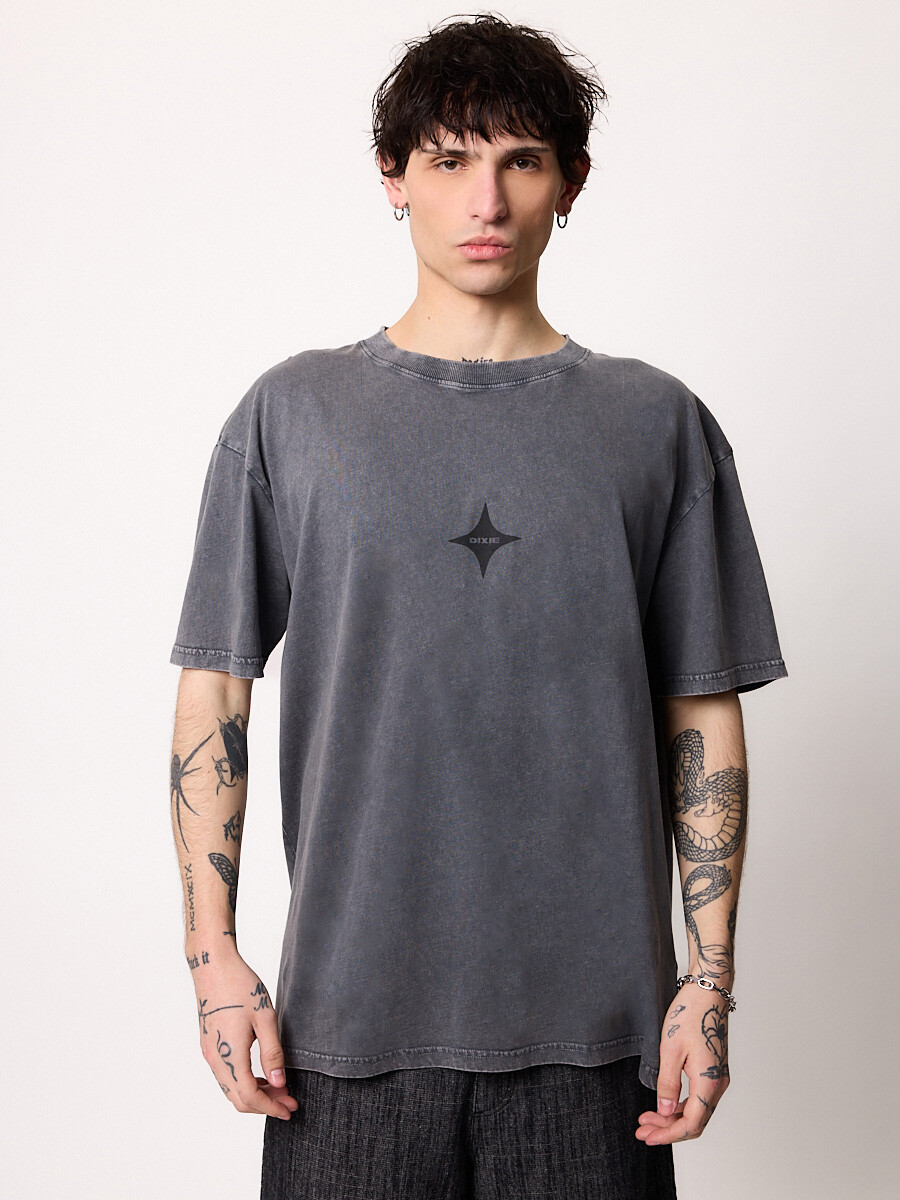 T-SHIRT M/C NIABO DIXIE Gris Oscuro