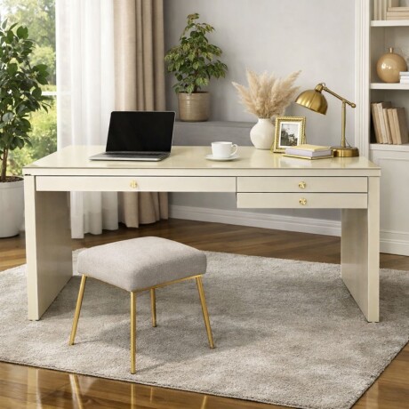 ESCRITORIO LUXURY PEARL Plateado - -