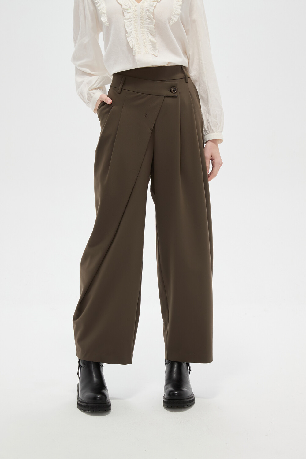 Pantalon Naris Verde Oliva Oscuro