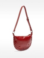 Bolso De Hombro Con Tachuelas rojo