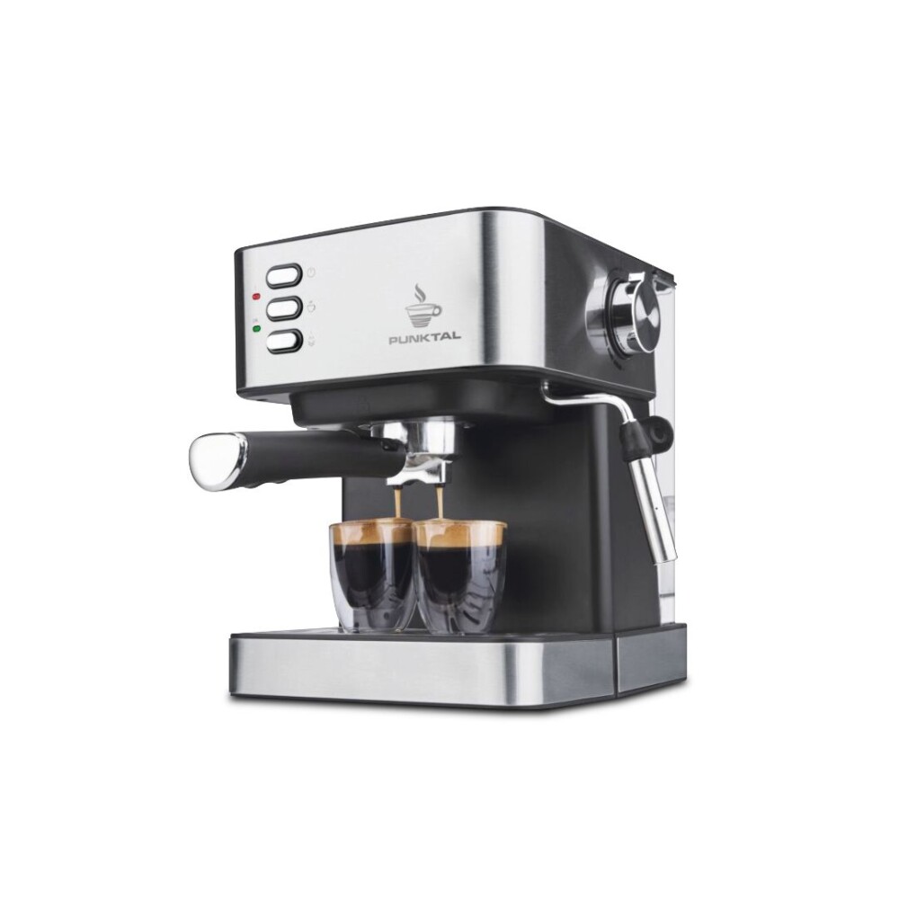 Cafetera Expresso - Punktal - 850W 15 Bares 1,6L con Vaporizador Cafetera Expresso - Punktal - 850W 15 Bares 1,6L con Vaporizador