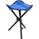 Banco Plegable Trípode De Aluminio Para Camping Azul