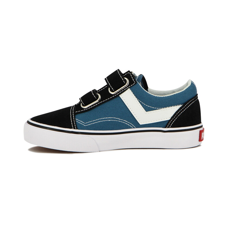 Pony Kids Champion Casual Old School Canva-suede C/velcro / Navy-black Marino-negro