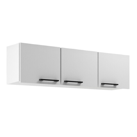 Aéreo Alacena Modular Tres Puertas Asas Polipropileno Blanco Aéreo Alacena Modular Tres Puertas Asas Polipropileno Blanco