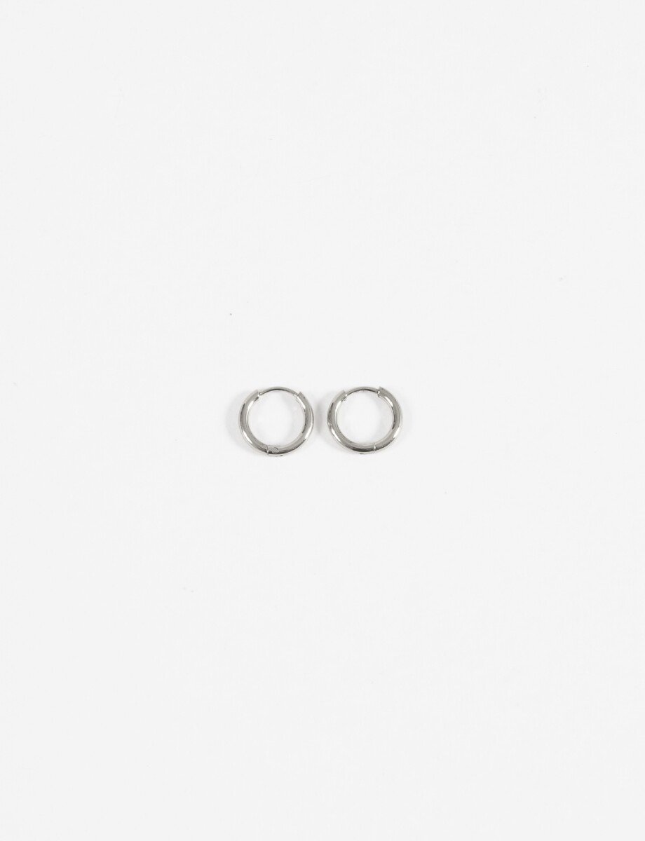 Aros acero extra small - plateado 