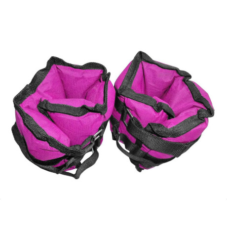 Par Tobi Pesas 1Kg Expert Tobilleras Muñequeras Fitness Running C/ Doble Velcro Rosado
