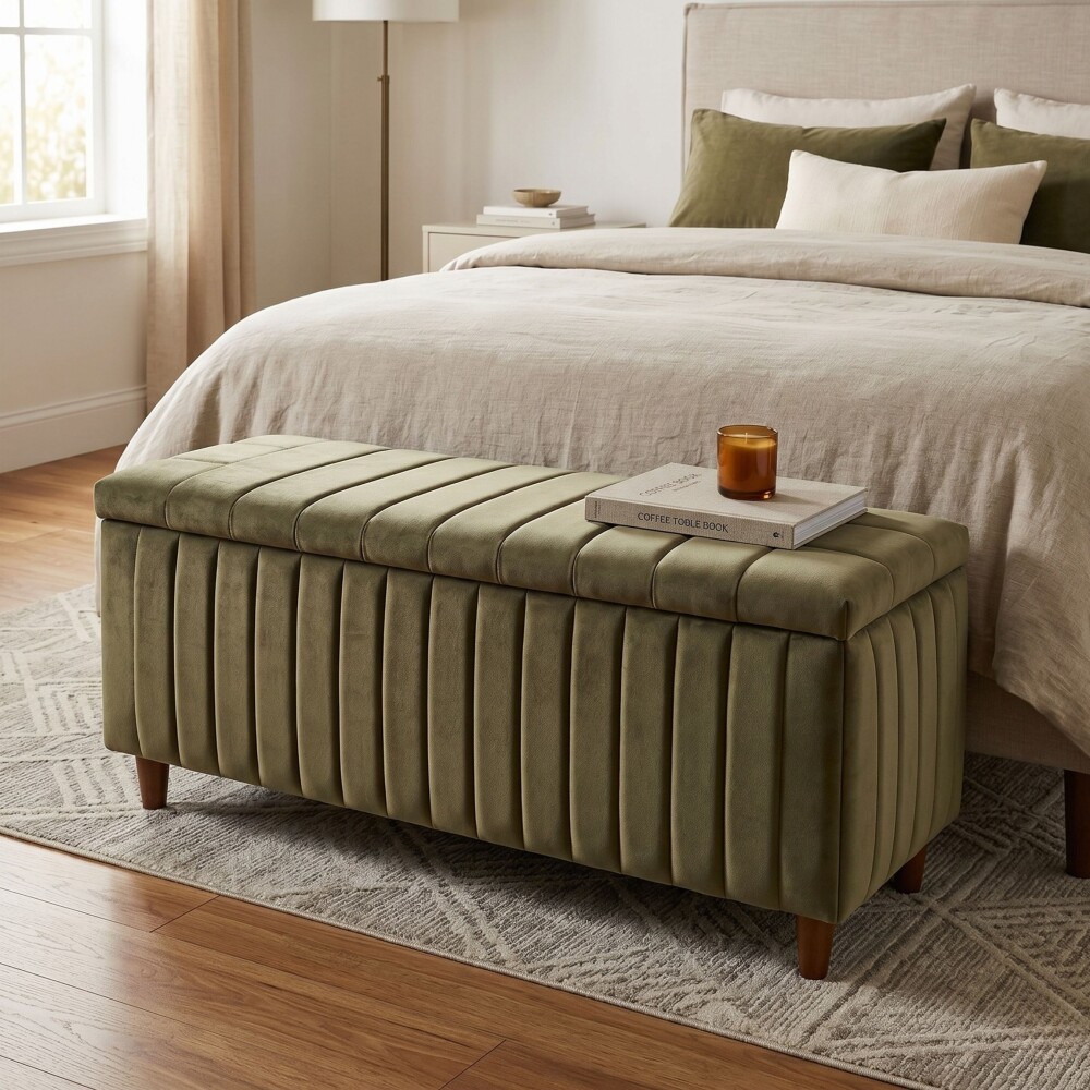 Baúl Pie De Cama Amplio Queen 160cm - Ferrara Baúl Pie De Cama Amplio Queen 160cm - Ferrara
