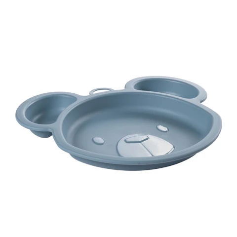 Plato Plástico con Forma 3D para Bebé 268 ml OSO CELESTE