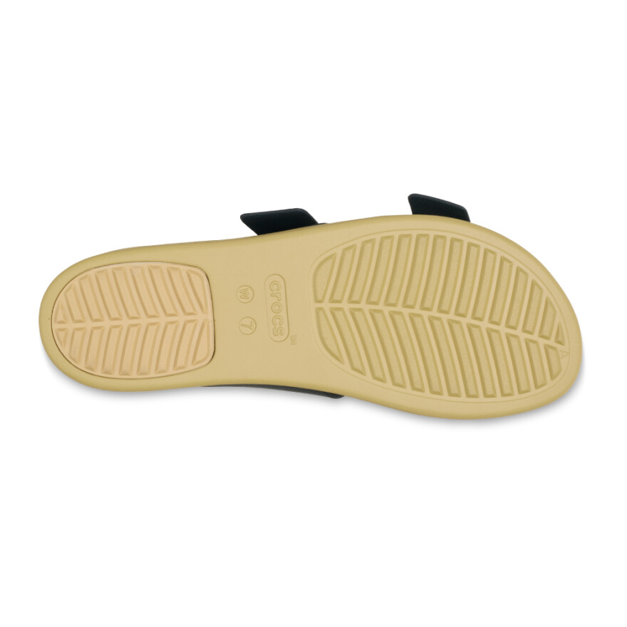 Sandalias Crocs Brooklyn Buckle Low - Mujer Black/tan