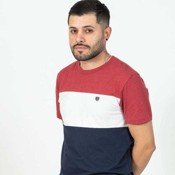 t-shirt combinada (3) Red