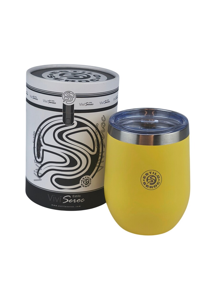Mate Acero Color 350 ml - Amarillo 