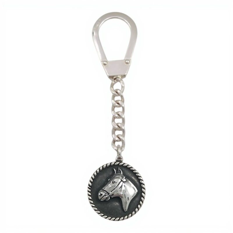 LLAVERO CABALLO - ALPACA plateadouniforme