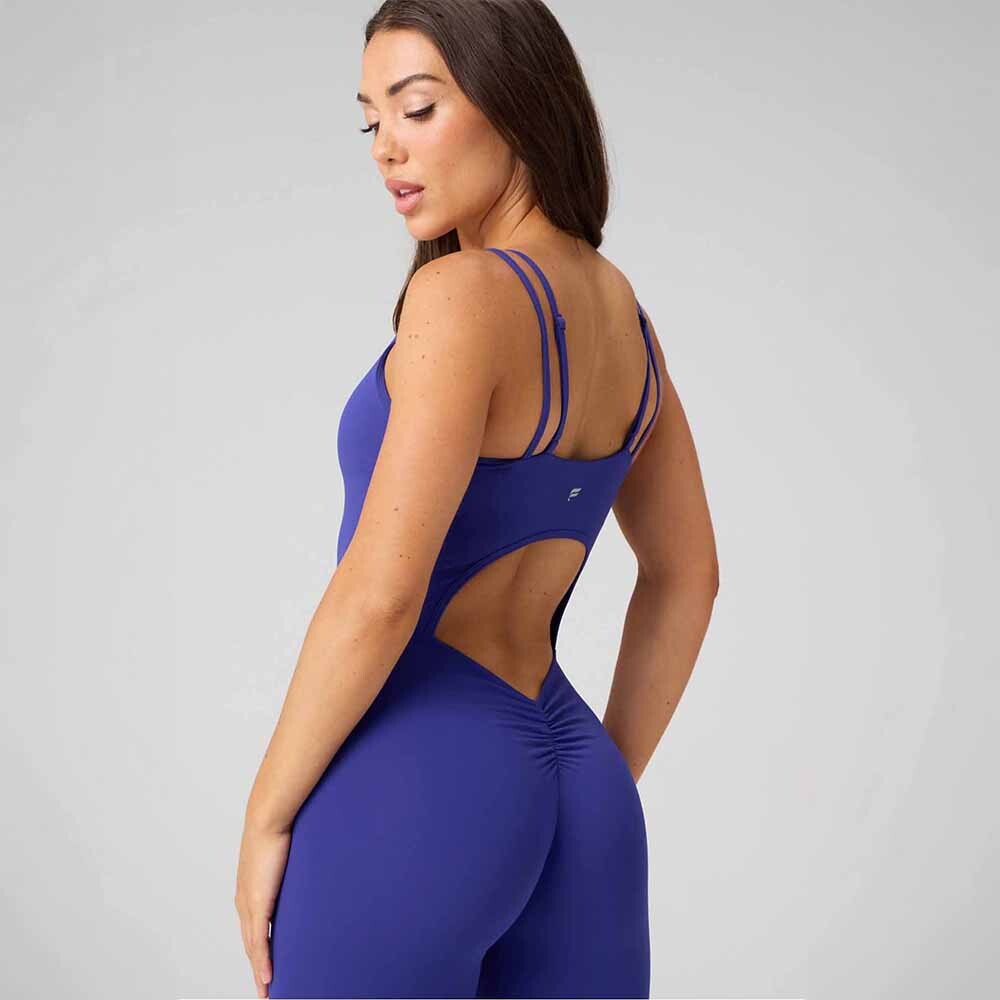 Enterizo Booty Scrunch PureLuxe V-Back Mujer Nightfall