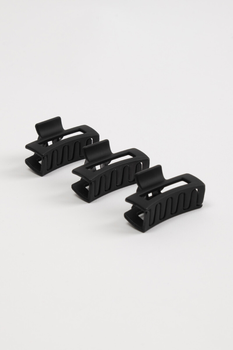 Pack x 3 pinzas Negro