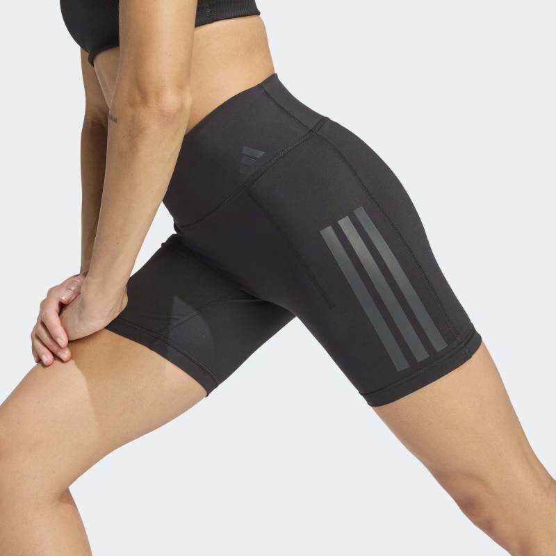 Calza Adidas Corta Optime Workout 3 Rayas Negro