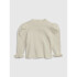RIB PUFF SLEEVE TOP CHINO