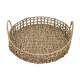 Bandeja centro de mesa con asas Fibras naturales 35x7cm NATURAL
