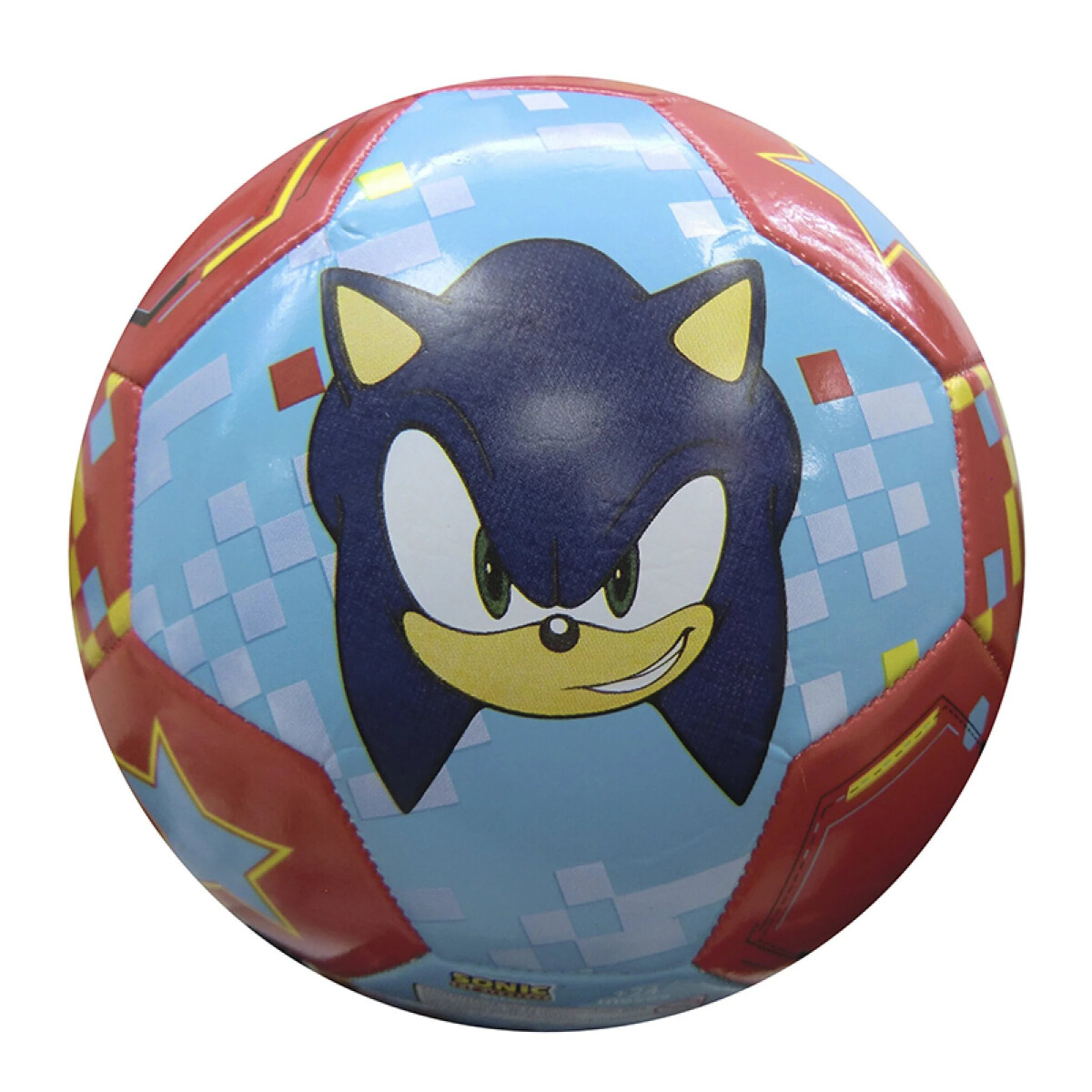 Pelota Sonic Sonic - Celeste/Rojo 