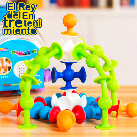 Juego De Encastre 3D Con Ventosas Didáctico 60 Pcs Juego De Encastre 3D Con Ventosas Didáctico 60 Pcs