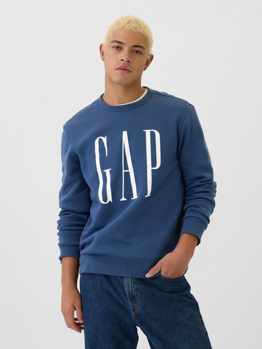 Buzo Deportivo Logo Gap Hombre - Blue Shade 