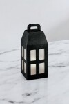 Caja linterna 18x18x39,5 cm. SETA NERO