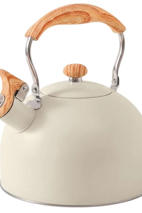 Pava Caldera Sonifer 2.5l Silbato Acero Inoxidable Inducción Blanco