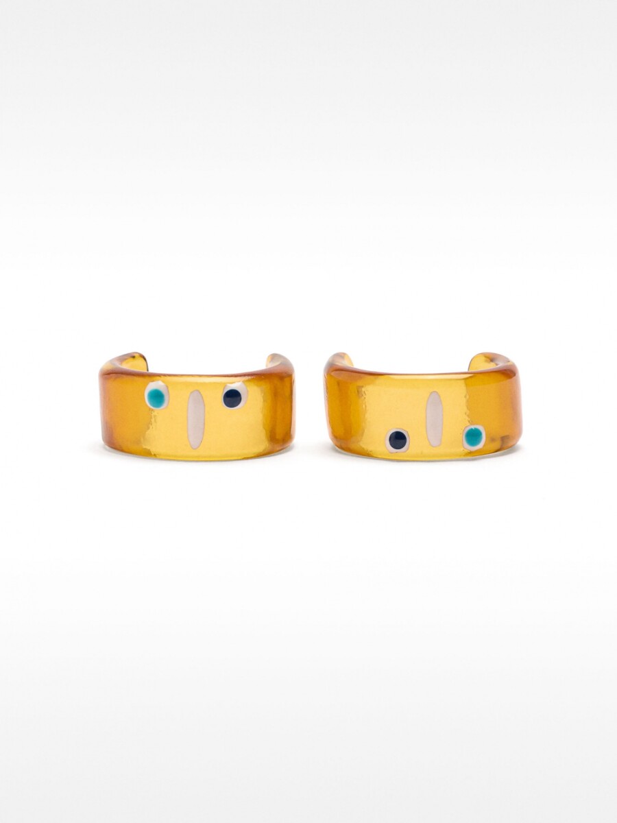 Aros Abiertos Esmaltados multicolor