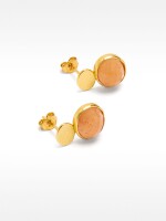 Pendientes Con Piedra - Plata De Ley 925 rosa