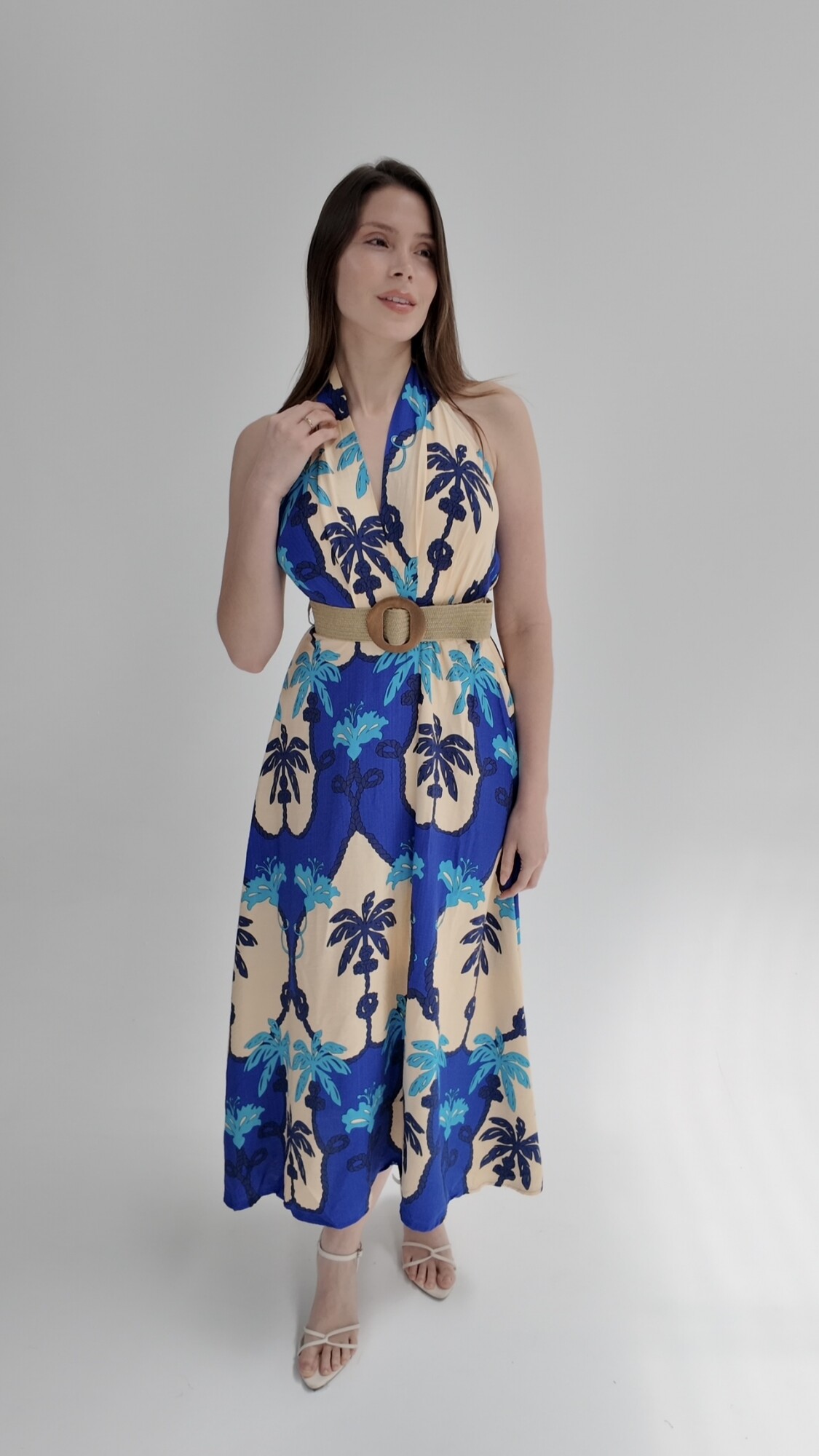 Vestido Tahití Azul