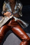 Leather Jeans Caramel