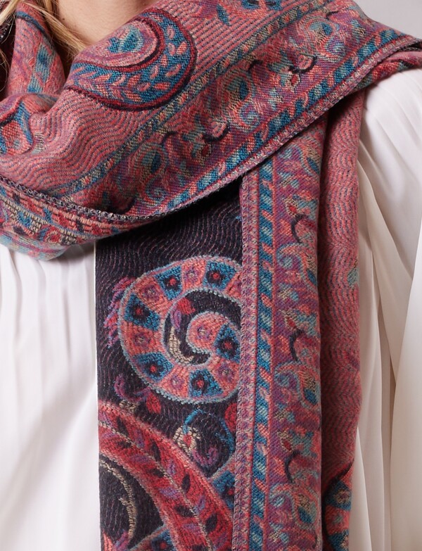 Bufandon Arabescos NEGRO/MULTI