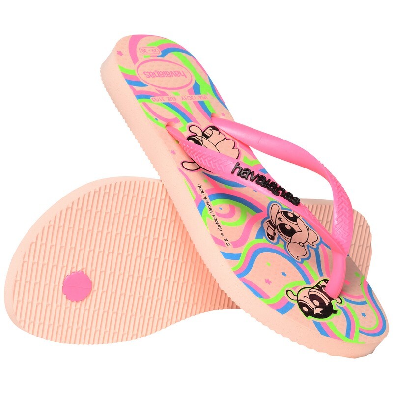 Ojotas Havaianas Kids Slim Powerpuff Girls Rosa