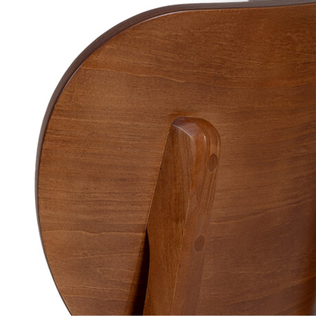 Silla Cleo - Nogal - Respaldo laminado - Tela Rústica Natural 93