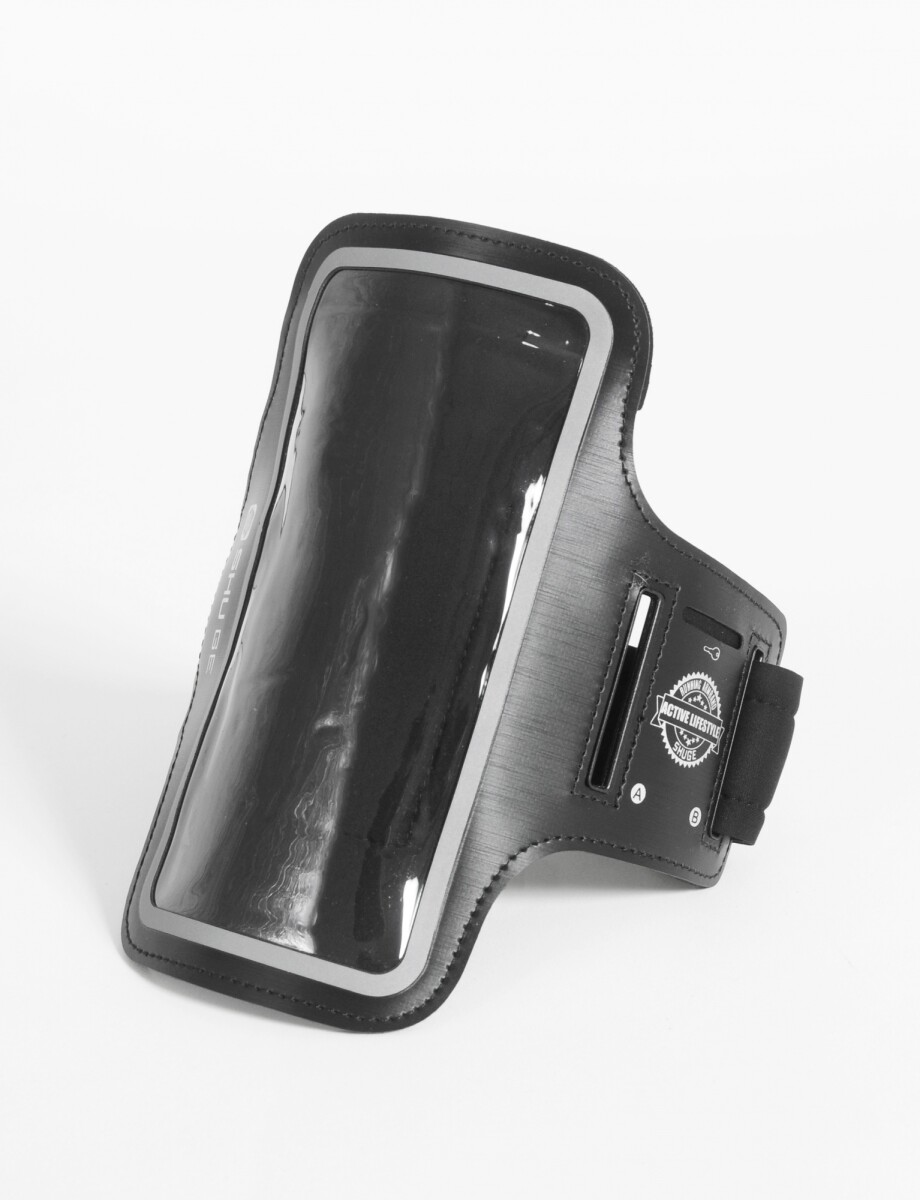 Porta celular para brazo - negro 