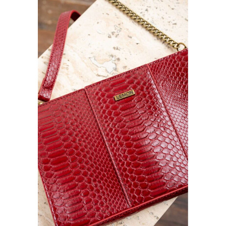 Cartera Snake Rojo